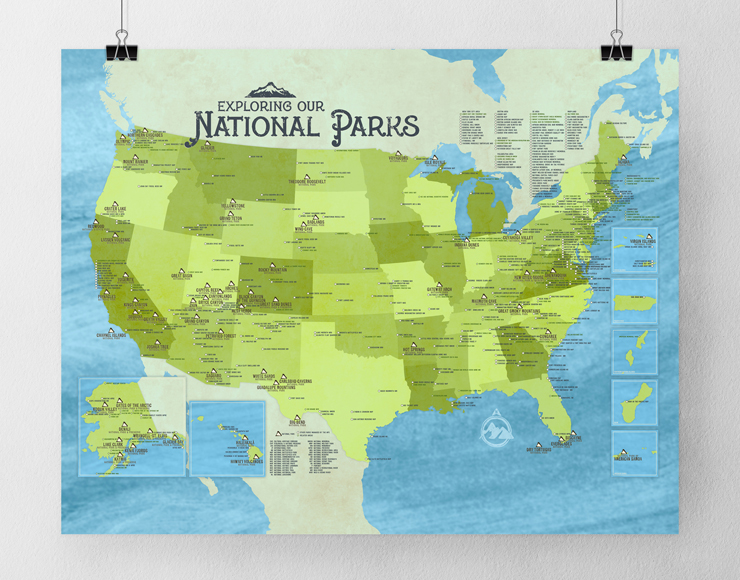 OK Which Way National Park poster November Artisan Market 2024