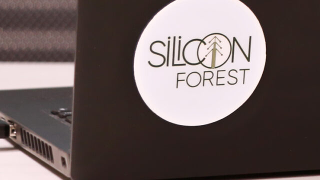 OK Which Way Silicon Forest sticker November Artisan Market 2024